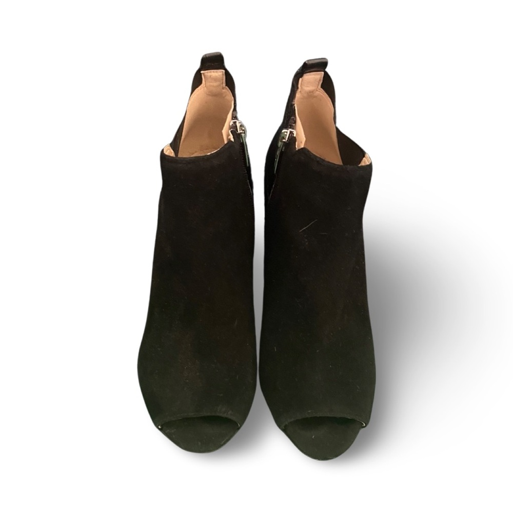 Marc Fisher SAYLA Open Toe Black Suede Bootie